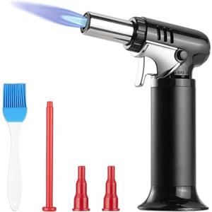 Carehabi Cannello da Cucina Bruciatore a Gas Fiamma Ossidrica Portatile per Cucinare, Cuocere, Barbecue, Campeggio (Gas Butano Non Incluso)