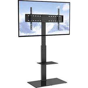 VEVOR Supporto TV Girevole per TV da 32 a 85 pollici, Supporto da Pavimento Altezza Regolabile, Capacità di Carico di 45 kg, VESA massimo 400x800 mm, per Soggiorno, Casa, Ufficio, Aula