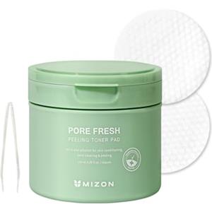 MIZON [Mizon] Dischetti Tonificanti Esfolianti Pore Fresh (60 pezzi) AHA, BHA, PHA, lenitivo, esfoliante, tonificante, restringente i pori, Tamponi Esfolianti (Pore Fresh Peeling Toner Pad)
