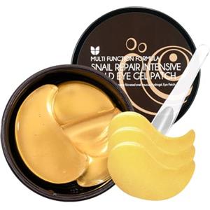 MIZON [Mizon] Maschere Occhi con Oro 24K ed Estratto di bava di Lumaca (30 paia) Cerotti al collagene per occhiaie. Maschere Idrogel per Occhi, Anti Rughe, idratanti (Snail Repair Gold Eye Gel Patch)