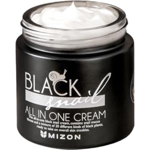MIZON [Mizon] Crema alla Bava di Lumaca Nera (75ml) Crema Premium; Trattamento anti-invecchiamento; Cosmetico coreano con estratti di piante e mucina di lumaca nera (All in One Black Snail Cream)
