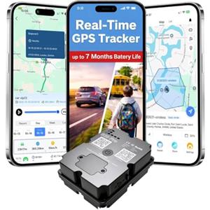 wanwaytech 4G GPS Tracker per Veicolo, Antifurto Satellitare Auto,GPS Tracker per Moto | Protezione antifurto in tempo reale - fino a 200 giorni in standby - per veicoli, macchinari, imbarcazioni e container