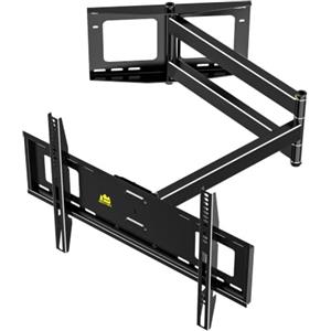 FORGING MOUNT Supporto TV Parete per 37-80" con Braccio Lungo 1090mm | Fino a 50kg, VESA Max 600 x 400mm, Ideale per Angolo Staffa TV Piatti/Curvi Muro Girevole Inclinabile Estensibile Universale