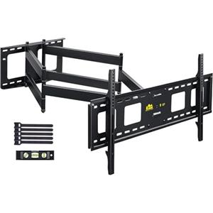 FORGING MOUNT Supporto TV Parete per 50-95" con Doppio Braccio Lungo1090mm | Fino a 90kg, VESA Max 800 x 400mm, Ideale per Angolo Staffa TV Girevole Inclinabile Orientabile Estensibile Universale