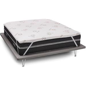 Talamo Italia - Topper singolo Luisella, Topper rinnova materasso sfoderabile in Memory Foam e fibre di Rame, 100% Made in Italy, Anti acaro e Anallergico, Cm 80x190h5