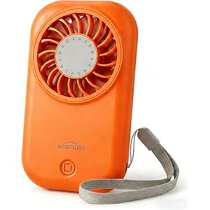 WHATOOK Mini Ventilatore a Mano: 56g Ultra-Leggere Portatile, 11000 Giri/min Potente Ventilatore da Mano con 5 Velocità, Ricaricabile USB-C Ventilatore da Tasca per Viaggi & Fuori Casa, Make-up