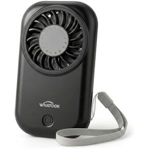WHATOOK Mini Ventilatore a Mano: 56g Ultra-Leggere Portatile, 11000 G/min Potente Ventilatore a Mano con 5 Velocità, Ventilatore da Tasca Ricaricabile USB-C per Viaggio e in Movimento, per il Trucco