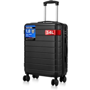 Shavont Bagaglio a Mano 55x40x20 cm, Valigia Trolley Rigida da Cabina | Scocca in ABS+PC, 4 Ruote Girevoli a 360°, Lucchetto Integrato, Formato Compatibile con Ryanair per Viaggi Brevi