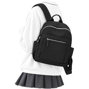 winspansy Zainetto Donna Borsa Zaino Donna Elegante Impermeabile Lavoro Ufficio | Tasca anti-furto per Viaggio Scuola Casual Daypack Mini Backpack Borsa a Spalla Borse a Mano -Nero