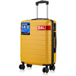 Shavont Bagaglio a Mano 55x40x20 cm, Valigia Trolley Rigida da Cabina | Scocca in ABS+PC, 4 Ruote Girevoli a 360°, Lucchetto Integrato, Formato Compatibile con Ryanair per Viaggi Brevi