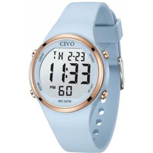 CIVO Orologio Digitale Donna Sportivo: Ampio Display LCD, Grandi Numeri | Facili da Leggere, Cinturino in Silicone, Resistente Sveglia - Moda Cronometro per Corsa Uso Quotidiano, Regalo per Donna