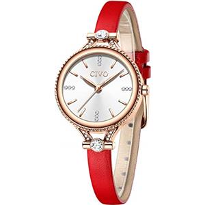 CIVO Orologio Donna Analogico Elegante: Piccolo e Raffinato con Strass | Cinturino in Rete Acciaio Inossidabile Impermeabile - Regalo Perfetto per Festa Compleanno, Anniversario