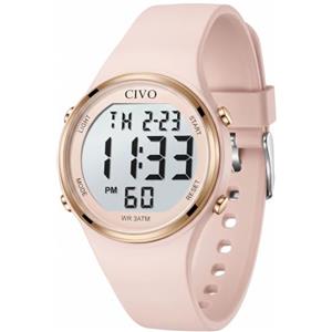 CIVO Orologio Digitale Donna Sportivo: Ampio Display LCD, Grandi Numeri | Facili da Leggere, Cinturino in Silicone, Resistente Sveglia - Moda Cronometro per Corsa Uso Quotidiano, Regalo per Donna