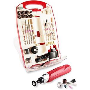 Taky - Mini fresatrice cordless con cassetta e 118 accessori