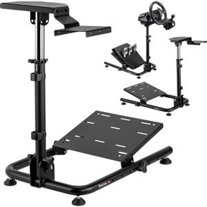Huzaro Speed 2.0 Supporto Volante Logitech G29, Thrustmaster e Fanatec - Postazione Simulatore Guida Regolabile - Supporto per Volante PS5, PS4 e PC, Wheel Stand Pieghevole Salvaspazio - Nero