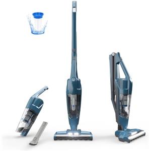 Vacmaster Aspirapolvere senza fili 2 in 1, Scopa elettrica, potente | VSD1001EU con aspirapolvere a mano removibile, spazzola LED, 24 min, per tappeti, pavimenti duri e peli di animali