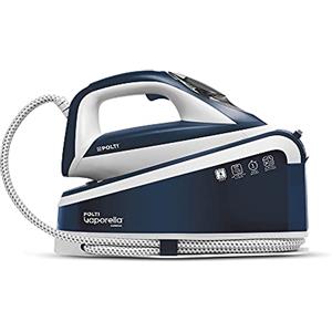 Polti Vaporella Express VE30.10 Ferro da Stiro Generatore di Vapore | Pressione Pompa 8 Bar, Potenza 2200 W, Funzione Eco, Colpo di Vapore 240 g/min, Temperatura Unica, Comandi digitali, Blu