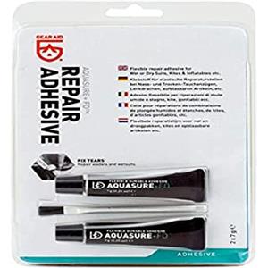 GEAR AID McNett Acquasure GearAid Repair Adhesive Riparazione per Mute | 2x7gr | Colla Adesivo Flessibile di Riparazione per Mute Umide o Stagne, Kite, Gonfiabili e Accessori Sub | 2 Tubetti da 7gr