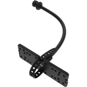 Ciieeo Supporto per Ecoscandaglio da Barca Collo Regolabile Nero | Tubo e Stabilizzatore di Fissaggio, Silicone Ferro e Nylon, per Pescatori su Barca e Kayak