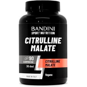 Bandini® CITRULLINE MALATE 90 Compresse 3000 mg per Dose Giornaliera - | Dosaggio Extra-Elevato (Copertura 1 mese) - L-Citrullina da fermentazione 100% Vegan - Citrullina per Atleti e Culturisti