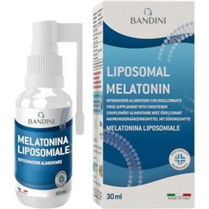 Bandini® Melatonina Liposomiale Spray per Dormire, Solo 5 spruzzi per Addormentarsi, Alto Dosaggio e Assorbimento, Integratore Vegano per Riposare Meglio, Rapido Sonno Notte, Jet-Lag, 30ml, No OGM