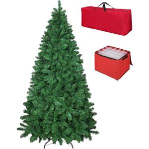 Totò Piccinni Albero di Natale NOEL folto realistico (300 cm, Verde) | Borsone e Scatola Porta Decorazioni Inclusi, Effetto Realistico, Facile da Montare, Base Metallica Rinforzata, PVC Ignifugo