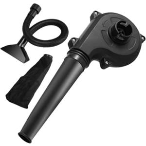 Fockety Kit Soffiatore per Foglie Senza Fili, Compatto Metallo e ABS Ventilatore Elettrico Portatile Aspirafoglie e Trinciatrice Soffiatore di Conversione per Smerigliatrice Angolare con