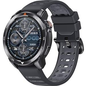 Mibro GS Pro 2 Smartwatch Uomo Donna Corsa, Dual Band GPS, Piombo Scuro | Orologio Padel, 1,43'' AMOLED, 20 Giorni Autonomia, 150+ Sportive, Monitoraggio Fitness, Sonno & Battito, per Android/iOS