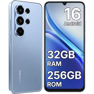 Blackview WAVE 10 Smartphone Android 16, 32GB+256GB, 6.88'' 120Hz Telefono | 32MP+13MP Cellulari e Smartphone, 5000mAh Telefono Cellulare, Telefoni 4G Dual SIM/Face ID/Fingerprint/3 Slot/3.5mm Jack/OTG