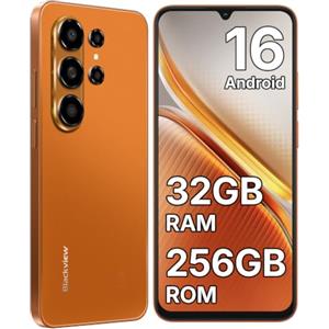 Blackview WAVE 10 Smartphone Android 16, 32GB+256GB, 6.88'' 120Hz Telefono | 32MP+13MP Cellulari e Smartphone, 5000mAh Telefono Cellulare, Telefoni 4G Dual SIM/Face ID/Fingerprint/3 Slot/3.5mm Jack/OTG