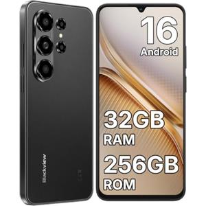 Blackview WAVE 10 Smartphone Android 16, 32GB+256GB, 6.88'' 120Hz Telefono | 32MP+13MP Cellulari e Smartphone, 5000mAh Telefono Cellulare, Telefoni 4G Dual SIM/Face ID/Fingerprint/3 Slot/3.5mm Jack/OTG