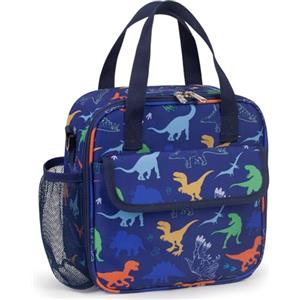 Bunnychic Portapranzo per bambini con portaborraccia tracolla,borsa il pranzo isolata | Borsa termica per il pranzo dei bambini,portatile,riutilizzabile,resistente all'acqua,piccola e compatta,ideale per la scuola