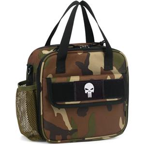 Bunnychic Portapranzo tattico per ragazzi,borsa termica isolante dei bambini a scuola | Borsa termica il pranzo per bambini con portaborraccia tracolla portatile riutilizzabile e resistente all'acqua per la scuola