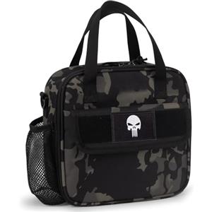 Bunnychic Portapranzo tattico per ragazzi,borsa termica isolante dei bambini a scuola | Borsa termica il pranzo per bambini con portaborraccia tracolla portatile riutilizzabile e resistente all'acqua per la scuola
