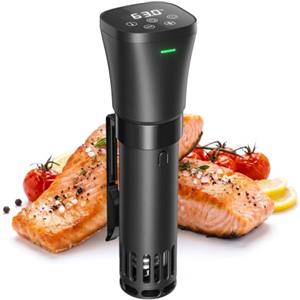 Acmeenjoy Roner Cucina a Bassa Temperatura 1000W con Avvio Programmabile | Cottura Precisa di Carne, Pesce e Verdure, Design Compatto, Temperatura 25-92,5°C, Circolazione Acqua 360°