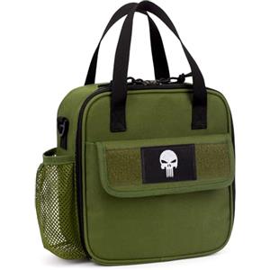 Bunnychic Portapranzo tattico per ragazzi,borsa termica isolante dei bambini a scuola | Borsa termica il pranzo per bambini con portaborraccia tracolla portatile riutilizzabile e resistente all'acqua per la scuola
