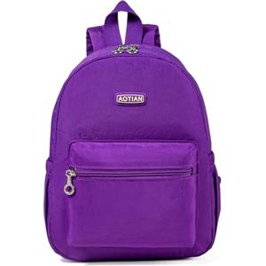 AOTIAN Mini Zaino Donna, Zainetto Compatto Leggero in Nylon | Piccolo Zaini Antifurto da Viaggio, Borsa Lavoro, per Tablet 11", Multi Tasche, Resistente all'acqua, Lavabile in Lavatrice