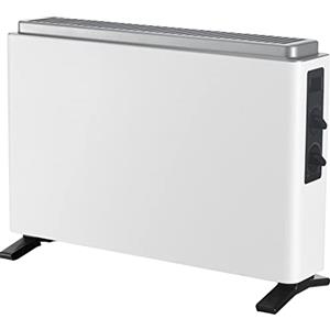 Midea NDK20-21AE Stufetta Elettrica Basso Consumo Termoconvettore Elettric Slim Style Stufa Elettrica 2000W, 3 Livelli di Potenza, Silenzioso, Funzione Antigelo, Bianco