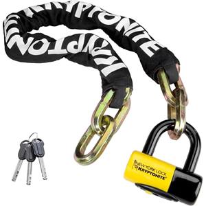 Kryptonite New York Fahgettaboudit 1410 Catena Antifurto,Lucchetto a U Mini | Livello di Sicurezza 10/10, Acciaio al Manganese Temprato da 14 mm, per Bici, E-bike, Scooter e Moto, 4,9 kg, 100 cm