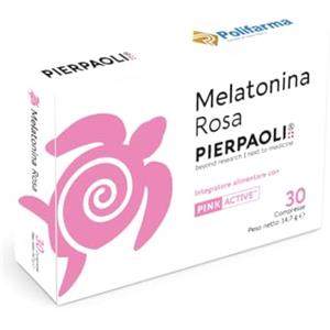 PIERPAOLI - Melatonina Rosa: Integratore Alimentare per Sonno e Benessere della Donna Durante la Menopausa, 1 Confezione da 30 Compresse