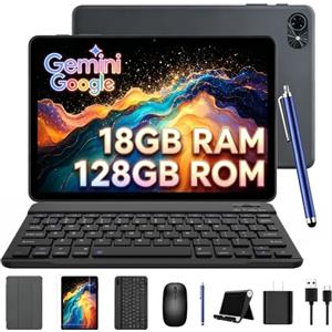 TABWEE Tablet con Tastiera e Penna, 18 GB RAM+ 128GB ROM (2 TB TF) | Ideale per lo Studio dei Bambini, Tablet in Offerta 10 Pollici, Android 15, 6000 mAh, Gemini AI, GPS (Garanzia di 4 Anni)