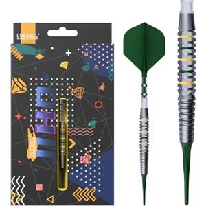CUESOUL JIHO D1 a D4 (18g/19g/20g) Set di Freccette con Punta Morbida al 90% in tungsteno con Ala ROST T19 unificante