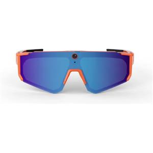 Nilox Occhiali Smart Sportivi LAPAZ con Videocamera 32 MP, Arancione | Video 1200P, Audio Open-Ear, Altoparlanti Integrati, Controllo Vocale Siri e Google, Memoria 4 GB, Filtro Luce Blu, IPX4