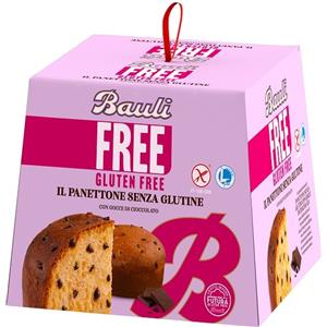Bauli Panettone Senza Glutine con Gocce di Cioccolato 400g - Il classico natalizio gluten free morbido e irresistibile