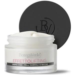 Bottega Verde - Effetto Lifting, Crema Viso Antirughe e Antietà, 50 ml | Azione Elasticizzante, con Acido Ialuronico, per Pelli Normali o Secche