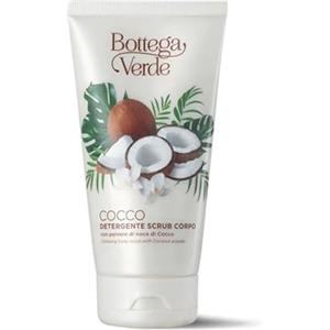 Bottega Verde - Detergente Scrub Corpo Cocco, 150 ml | con Polvere di Noce di Cocco e Olio di Cocco, Esfoliante e Detergente Delicato, Pelle Morbida e Levigata