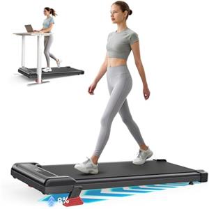 Dskeuzeew Tapis Roulant Elettrico Pieghevole Salvaspazio, Velocità Regolabile 1-8Km/H, Walking Pad 2.5HP, Nessuna installazione richiesta, Salvaspazio, Telecomando