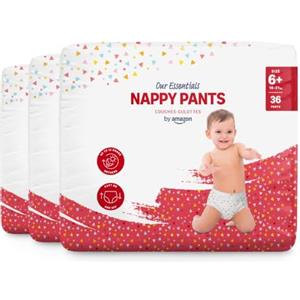 by Amazon Pannolini a mutandina - Taglia 6+ (16-21kg) - 108 unità (3 confezioni da 36)