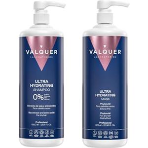 Valquer Laboratorios Valquer, Shampoo con Maschera, Ultra Idratante, Effetto Ghiaccio Senza Sale, Senza Siliconi, Senza Parabeni e Senza Solfati Capelli Secchi, Singolo, 2 UnitÃƒ