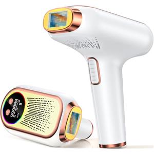 NIKYJM Epilatore Luce Pulsata IPL con 3 IN 1 HR/SC/RA, Finestra di 6.8 cm² | Epilatore a Luce Pulsata con 9 Livelli di Energia, 999,999 Flash per Donne e Uomini, Viso, Ascelle, Bikini, Corpo